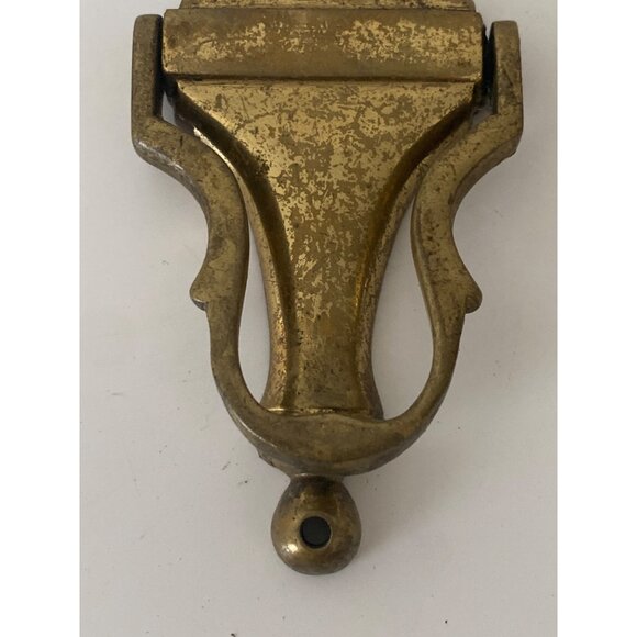 Antique Old Solid Brass Small Mini Miniature Door Knocker Handle Hardware - Picture 3 of 5